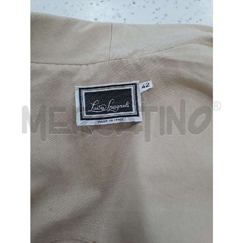 GIACCA DONNA LUISA SPAGNOLI BEIGE 2 BOTTONI | Mercatino dell'Usato Catanzaro 4