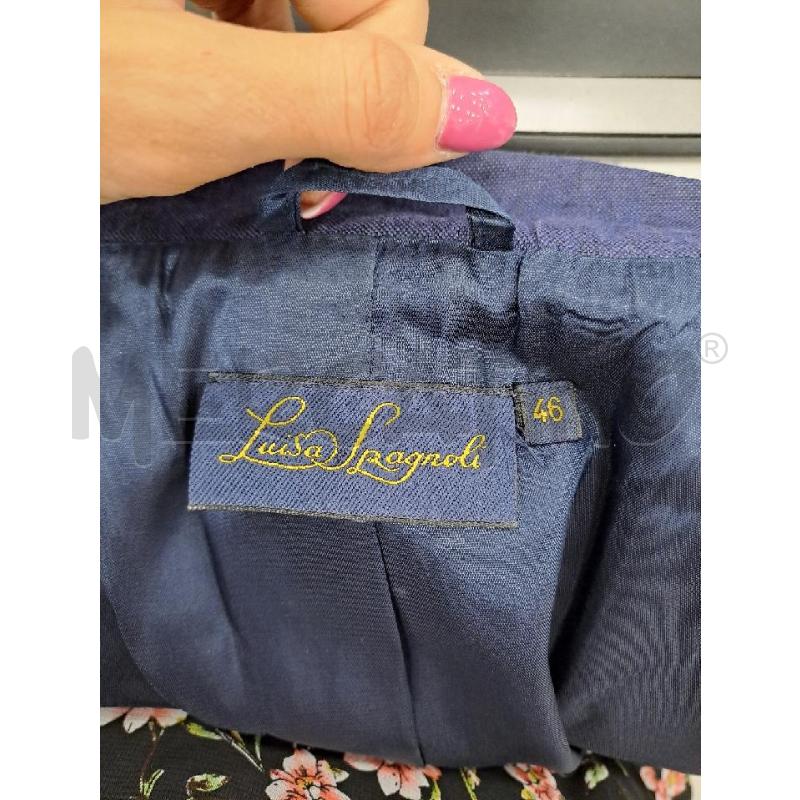 GIACCA DONNA LUISA SPAGNOLI BLU FILLO BIANCO | Mercatino dell'Usato Catanzaro 5