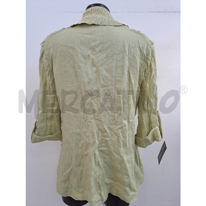 GIACCA DONNA LUISA SPAGNOLI VERDE LINO COLLO COSTINE | Mercatino dell'Usato Catanzaro 3