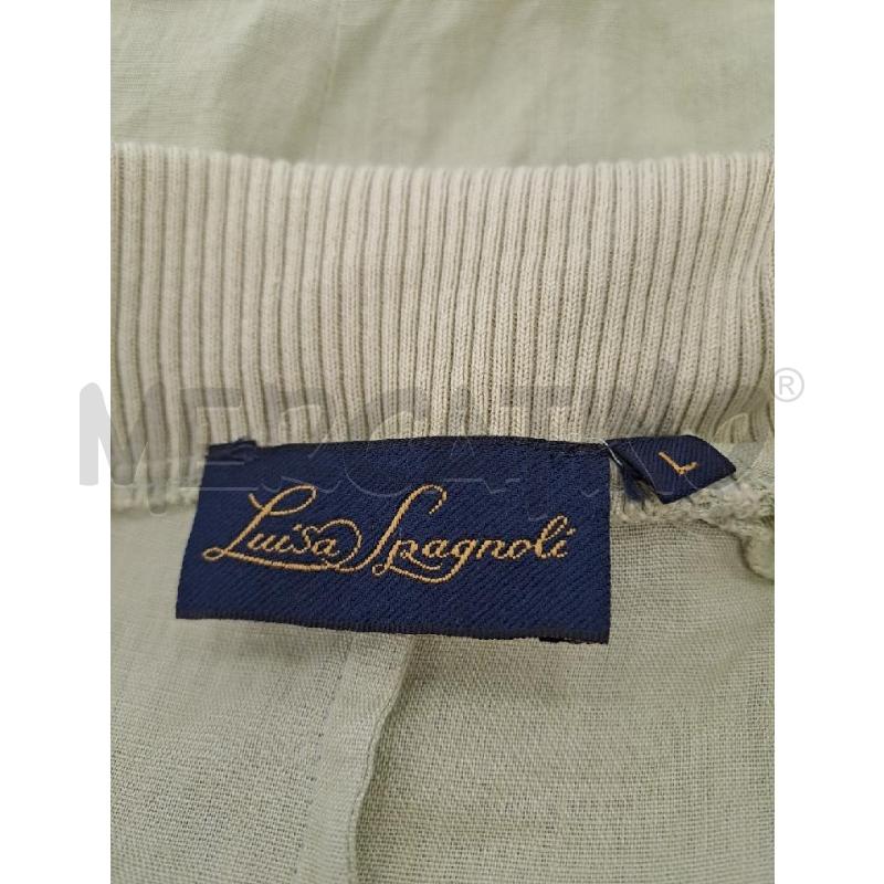 GIACCA DONNA LUISA SPAGNOLI VERDE LINO COLLO COSTINE | Mercatino dell'Usato Catanzaro 4