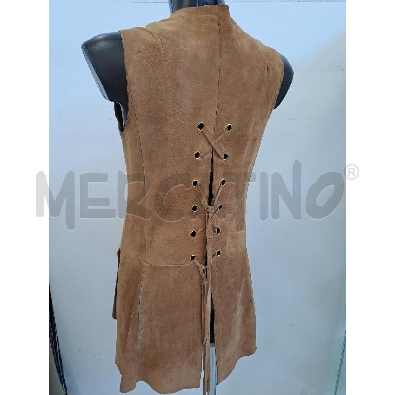 GILET DONNA GRAMIGNANI CUOIO VERA PELLE LUNGO LACCI | Mercatino dell'Usato Catanzaro 3