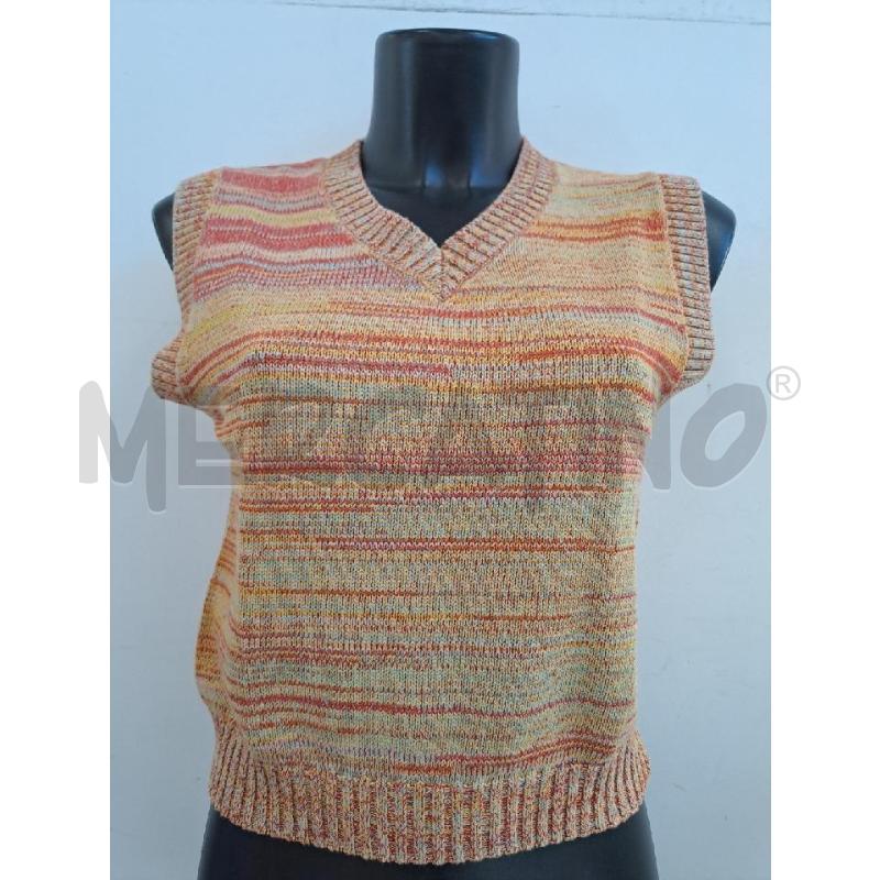 GILET DONNA LEVI'S FILO GIALLO ROSSO SCOLLO V  | Mercatino dell'Usato Catanzaro 1