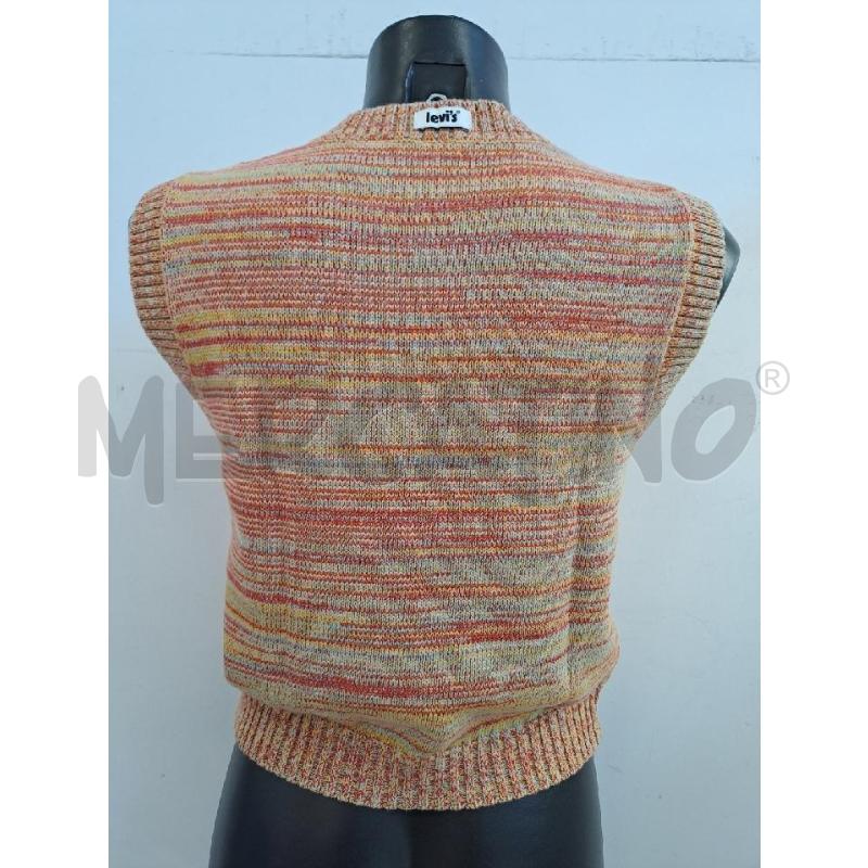 GILET DONNA LEVI'S FILO GIALLO ROSSO SCOLLO V  | Mercatino dell'Usato Catanzaro 3