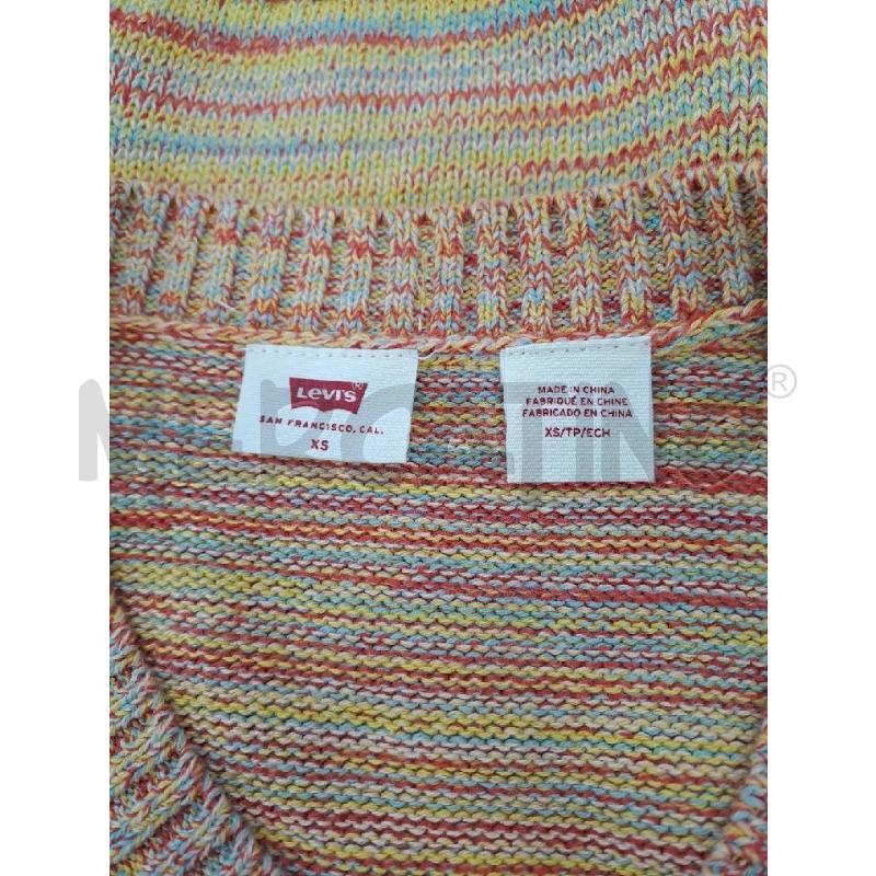 GILET DONNA LEVI'S FILO GIALLO ROSSO SCOLLO V  | Mercatino dell'Usato Catanzaro 4