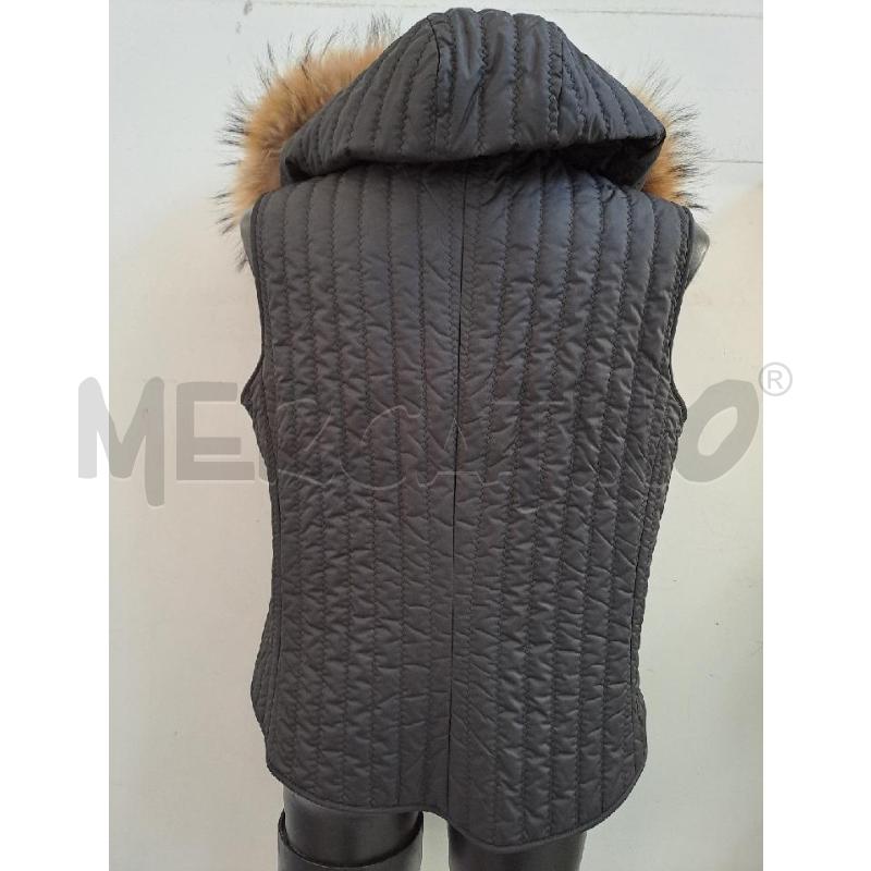 GILET DONNA MAX MARA NERO BORDO CAPUCCIO MURMASKY  | Mercatino dell'Usato Catanzaro 3
