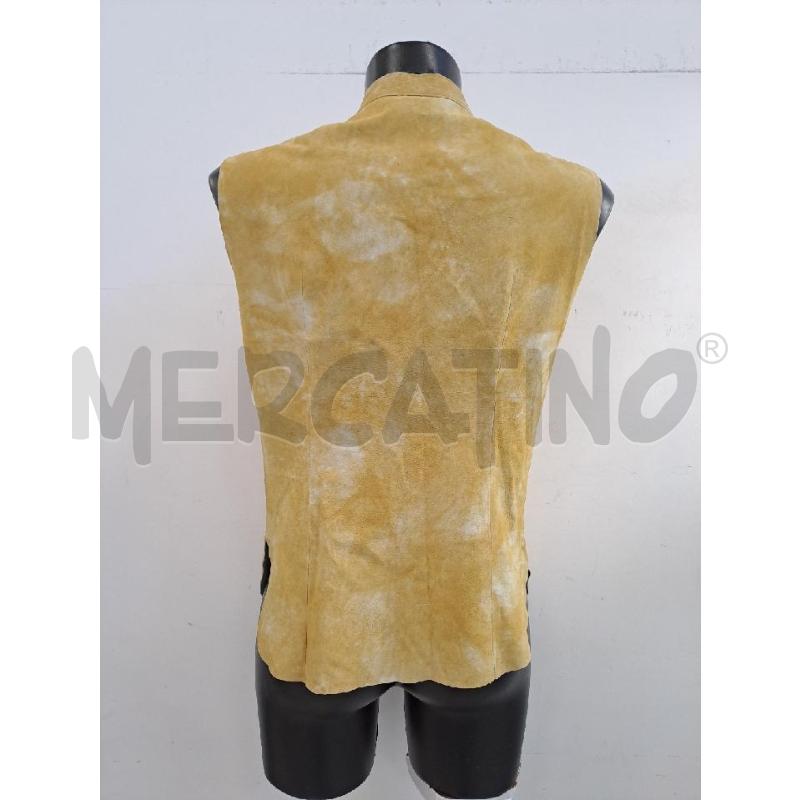 GILET DONNA MAZZI OWEWEAR PELLE GIALLO BORDO FIORI  | Mercatino dell'Usato Catanzaro 3
