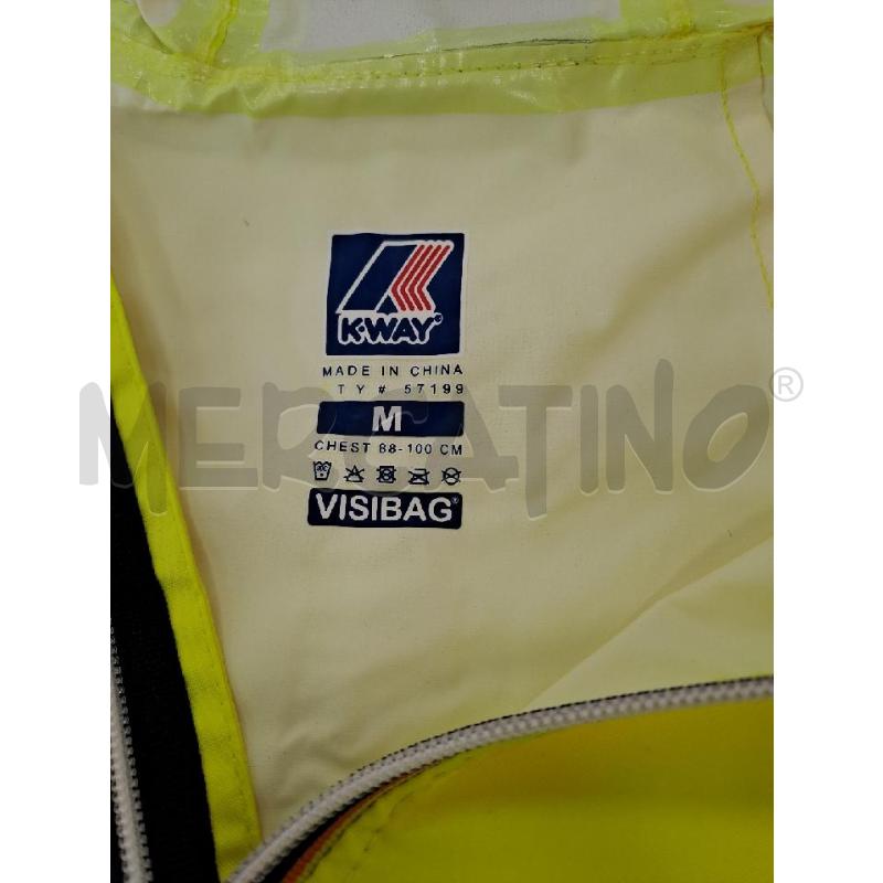 GILET UOMO DONNA K-WAY GIALLO  | Mercatino dell'Usato Catanzaro 3