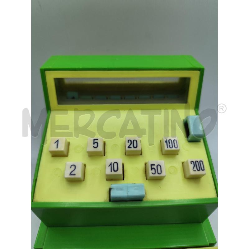 GIOCATTOLO VINTAGE REGISTARTORE DI CASSA VERDE GIALLO DOMA | Mercatino dell'Usato Catanzaro 2