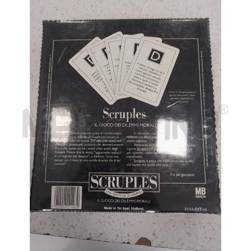 GIOCO DA TAVOLO SCRUPLES 1986 SIGILLATO | Mercatino dell'Usato Catanzaro 2