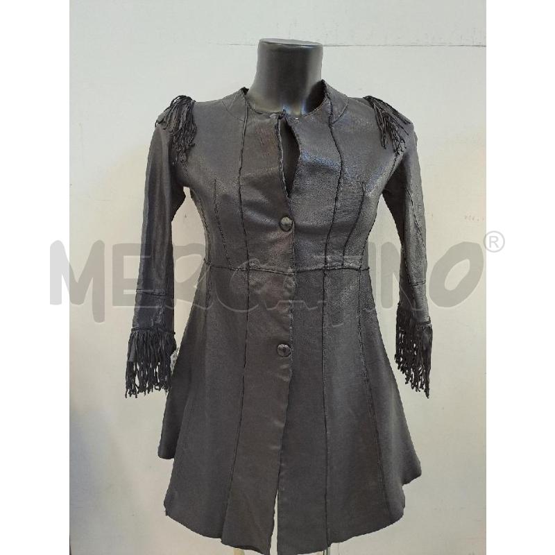 GIUBBINO DONNA PELLE IMPERIAL LONGUETTE FRANGE MANICHE  | Mercatino dell'Usato Catanzaro 1
