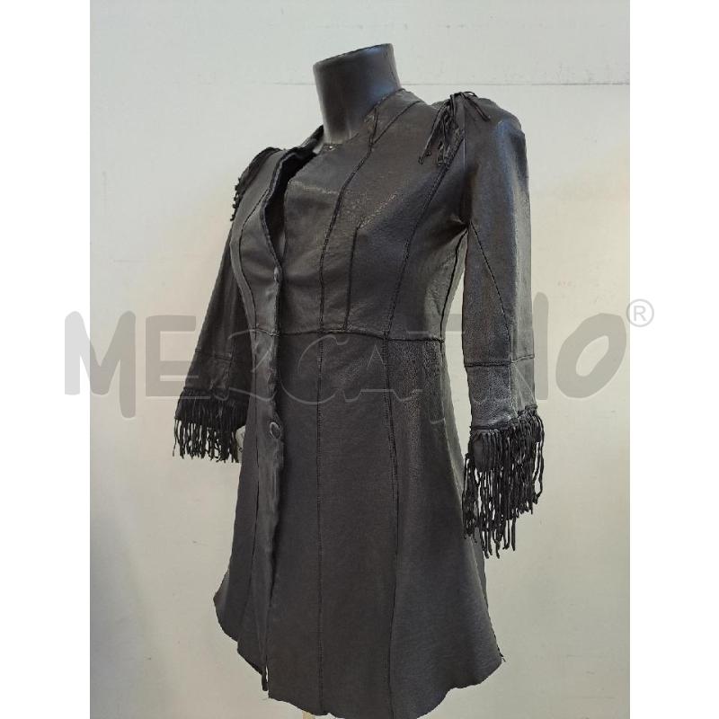 GIUBBINO DONNA PELLE IMPERIAL LONGUETTE FRANGE MANICHE  | Mercatino dell'Usato Catanzaro 2