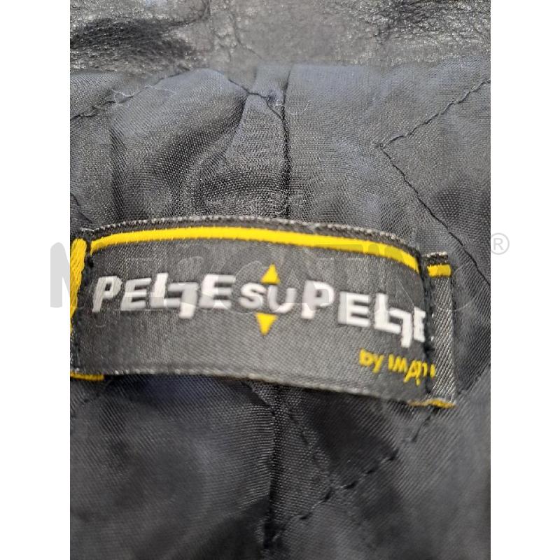 GIUBBINO DONNA PELLE SU PELLE NERO LUNGO  | Mercatino dell'Usato Catanzaro 4