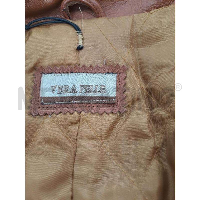 GIUBBINO DONNA VERA PELLE MARRONE LUNGO  | Mercatino dell'Usato Catanzaro 4