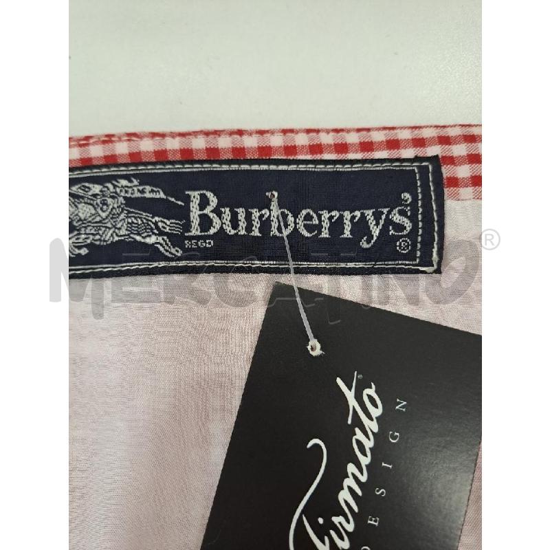 GONNA BURBERRYS QUADRI BIANCO ROSSO  | Mercatino dell'Usato Catanzaro 4