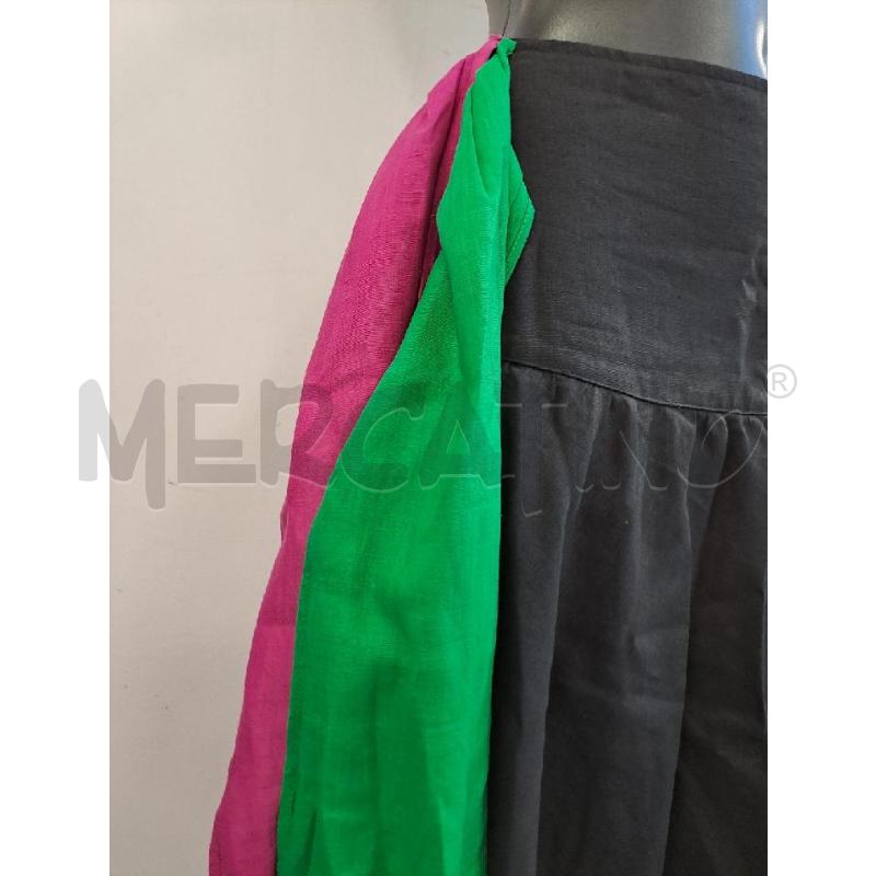 GONNA GLAMUR NERO FASCIONE VERDE FUXIA  | Mercatino dell'Usato Catanzaro 2