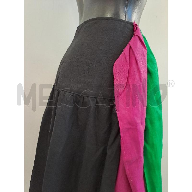 GONNA GLAMUR NERO FASCIONE VERDE FUXIA  | Mercatino dell'Usato Catanzaro 3