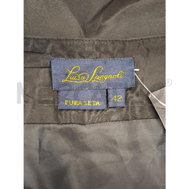 GONNA LUISA SPAGNOLI SETA NERO FIORI LATERALI  | Mercatino dell'Usato Catanzaro 5