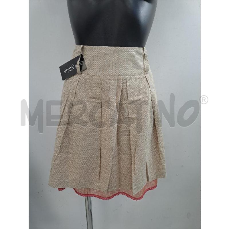 GONNA PATRIZIA PEPE BEIGE RETATA ARANCIO PIZZO ROSA  | Mercatino dell'Usato Catanzaro 1