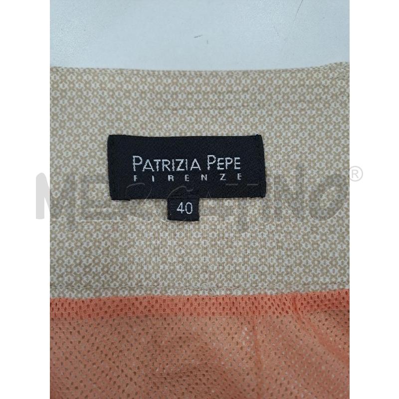 GONNA PATRIZIA PEPE BEIGE RETATA ARANCIO PIZZO ROSA  | Mercatino dell'Usato Catanzaro 4