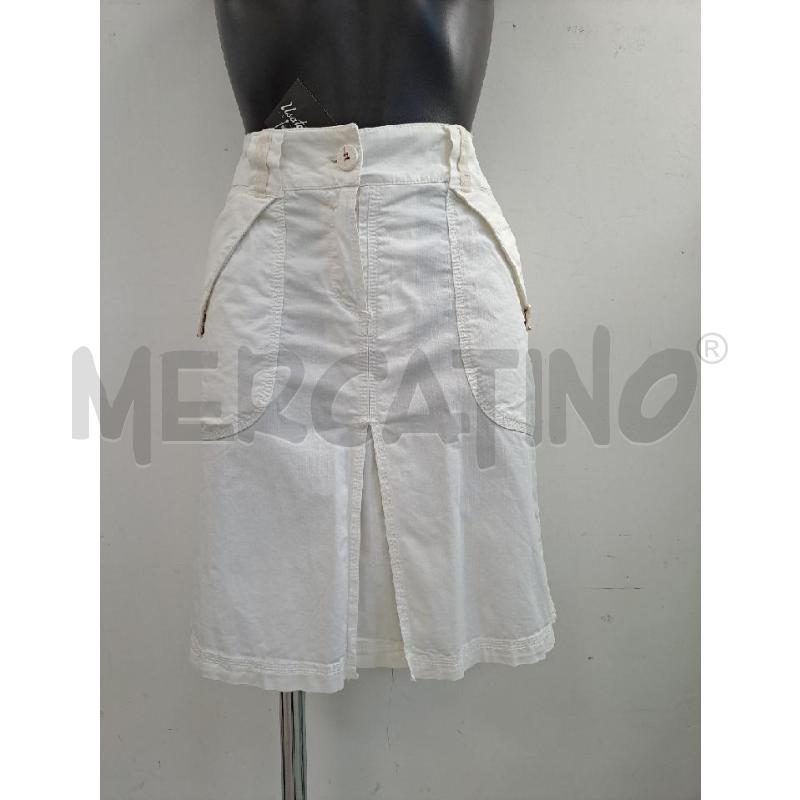 GONNA TRUSSARDI JEANS BIANCO  | Mercatino dell'Usato Catanzaro 1