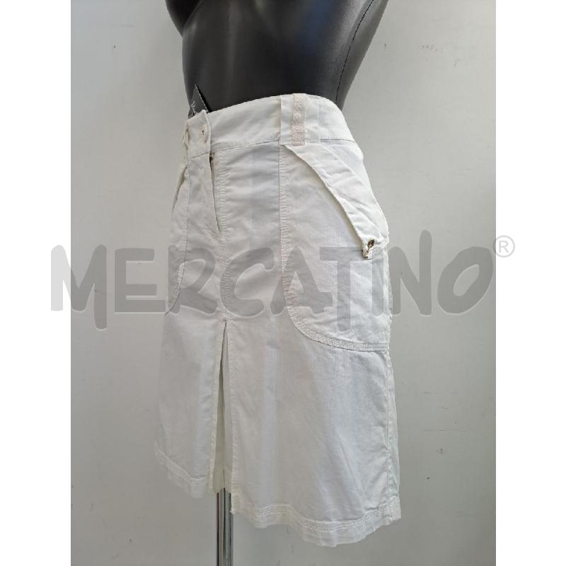 GONNA TRUSSARDI JEANS BIANCO  | Mercatino dell'Usato Catanzaro 2