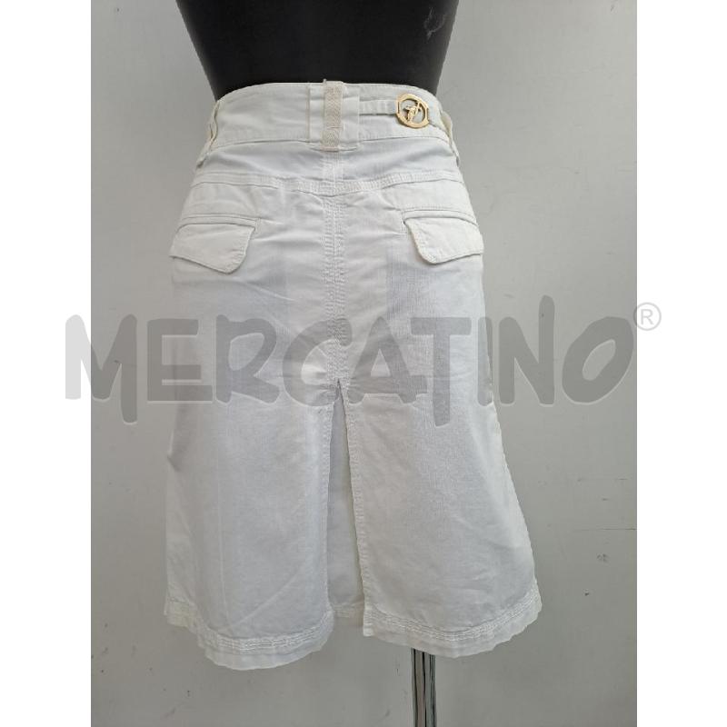 GONNA TRUSSARDI JEANS BIANCO  | Mercatino dell'Usato Catanzaro 3