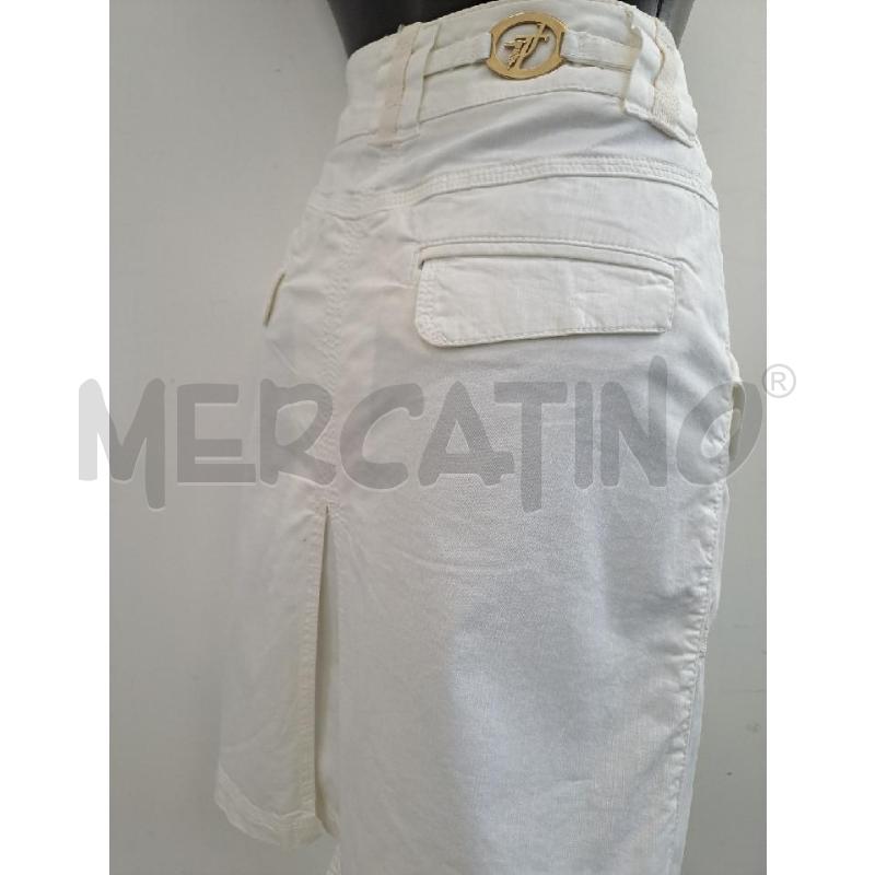 GONNA TRUSSARDI JEANS BIANCO  | Mercatino dell'Usato Catanzaro 4