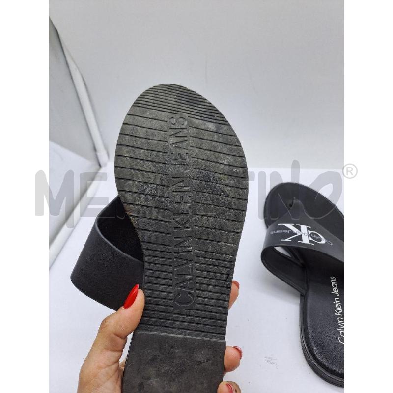 INFRADITO DONNA CALVIN KLEIN NERO SCRITTA BIANCA  | Mercatino dell'Usato Catanzaro 4