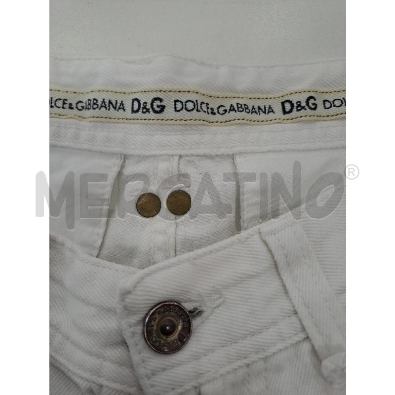 JEANS DONNA DOLCE &GABBANA BIANCO | Mercatino dell'Usato Catanzaro 3