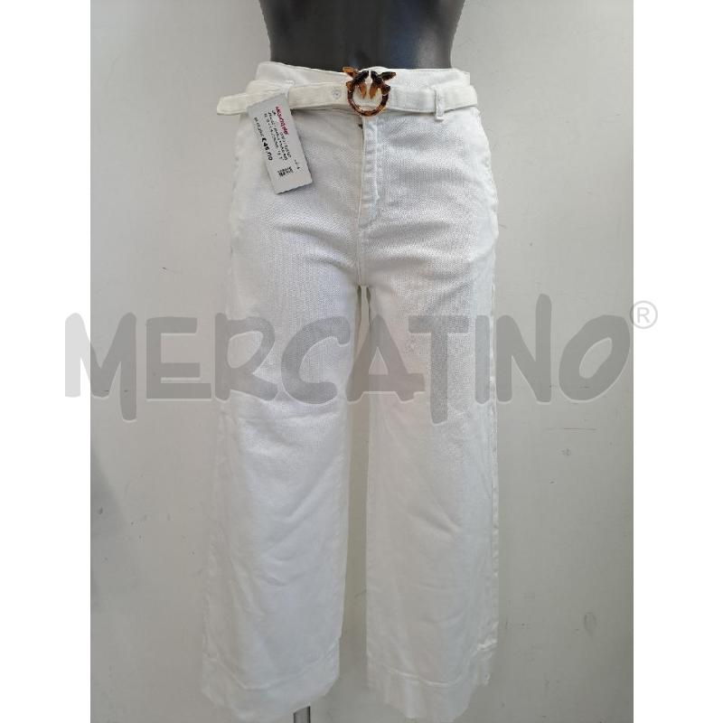 JEANS DONNA PINKO BIANCO + CINTURINO | Mercatino dell'Usato Catanzaro 1