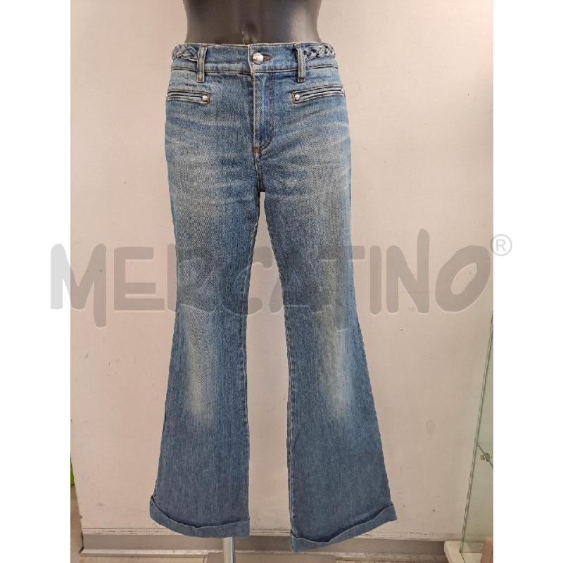 JEANS DONNA ROBERTO CAVALLI ZAMPA CINTURINO INTRECCIATO | Mercatino dell'Usato Catanzaro 1