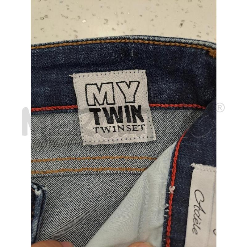 JEANS DONNA TWINSET LAVAGGIO SCURO STELLINE NERO  | Mercatino dell'Usato Catanzaro 4
