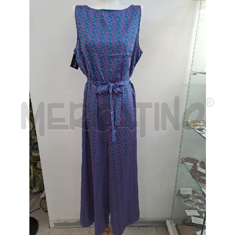 JUMPSUIT EMME MARELLA PETROLIO LOGO FUCSIA | Mercatino dell'Usato Catanzaro 1
