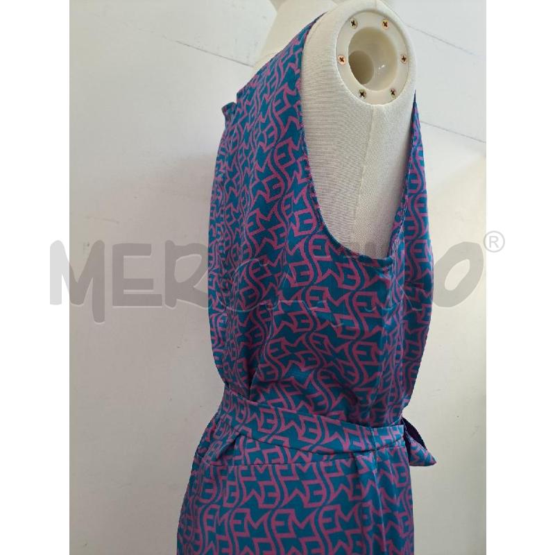 JUMPSUIT EMME MARELLA PETROLIO LOGO FUCSIA | Mercatino dell'Usato Catanzaro 3