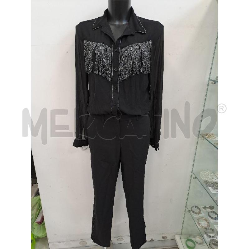 JUMPSUIT LIU JO NERO MLUNGA VELATA FRANGE ARGENTATE | Mercatino dell'Usato Catanzaro 1
