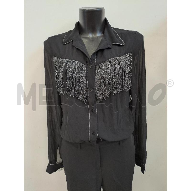 JUMPSUIT LIU JO NERO MLUNGA VELATA FRANGE ARGENTATE | Mercatino dell'Usato Catanzaro 2