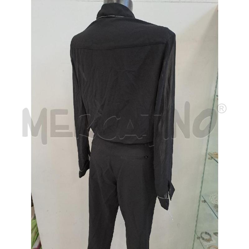JUMPSUIT LIU JO NERO MLUNGA VELATA FRANGE ARGENTATE | Mercatino dell'Usato Catanzaro 3