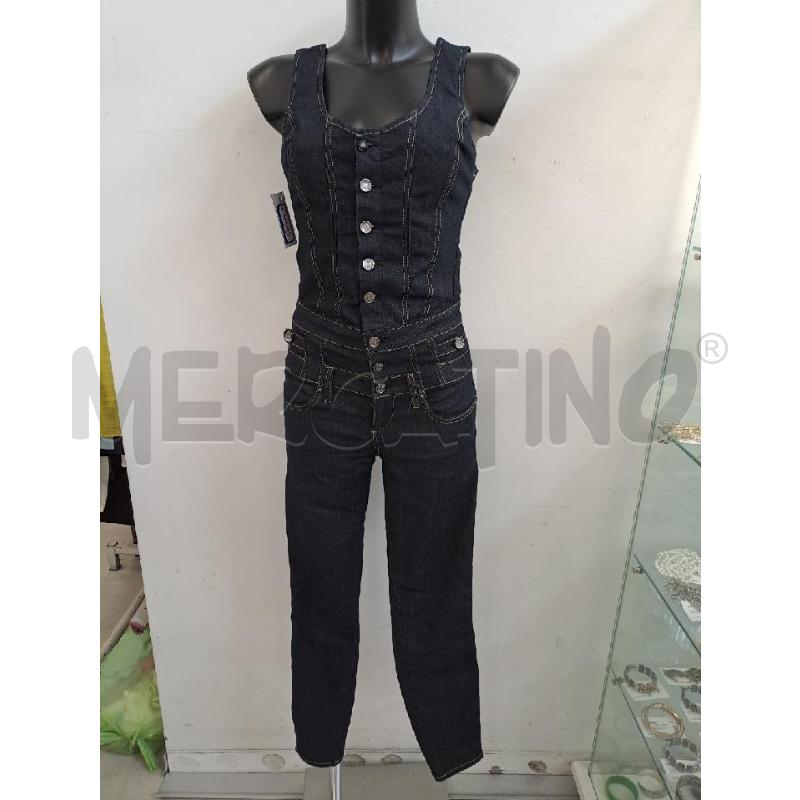 JUMPSUIT LUI JO JEANS LAV SCURO SMANICATO | Mercatino dell'Usato Catanzaro 1