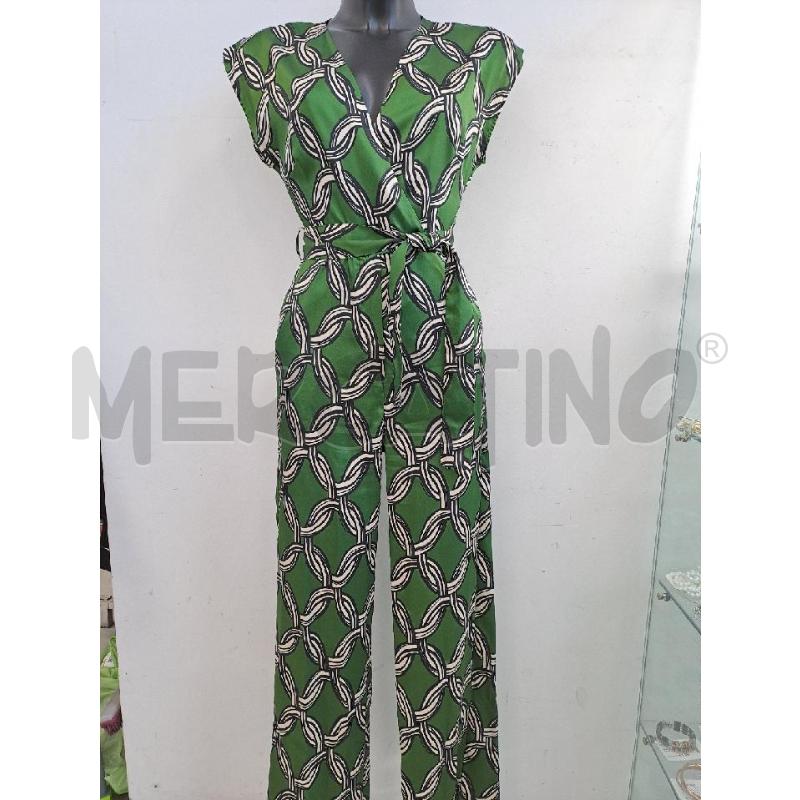 JUMPSUIT MNG VERDE STAMPA INTRECCIO NODI | Mercatino dell'Usato Catanzaro 1