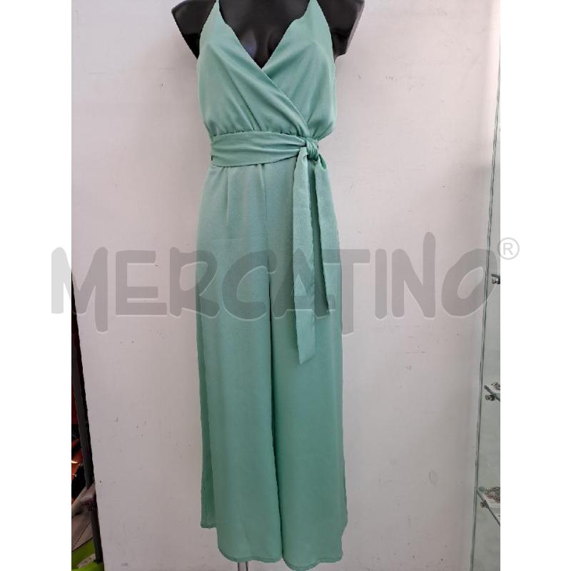 JUMPSUIT RELISH VERDE ACQUA SPALLINE SOTTILI | Mercatino dell'Usato Catanzaro 1