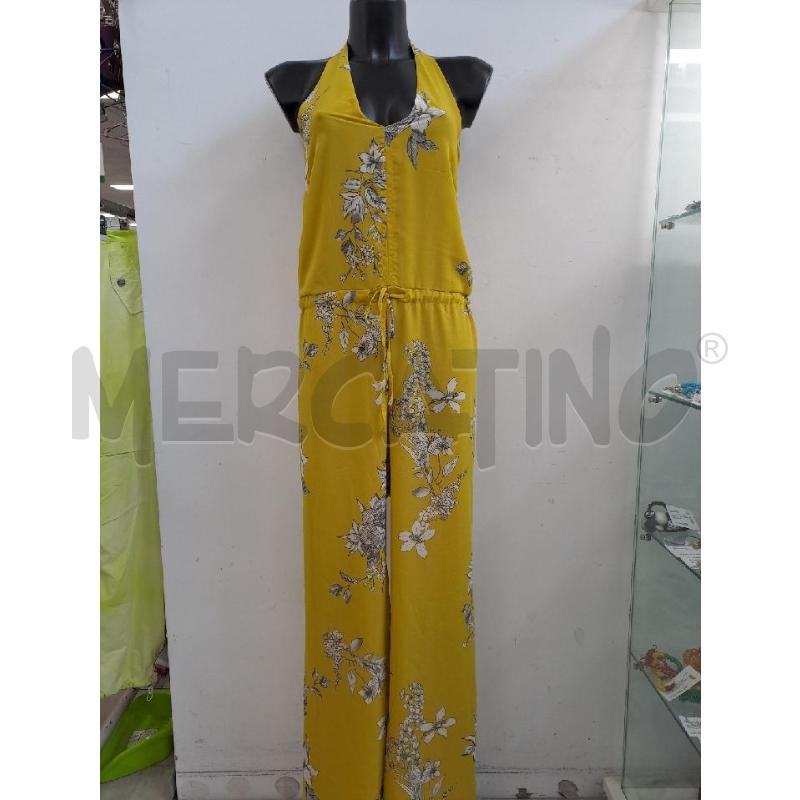 JUMPSUIT SADEY WITH LOVE GIALLO FIORI BIANCHI  | Mercatino dell'Usato Catanzaro 1