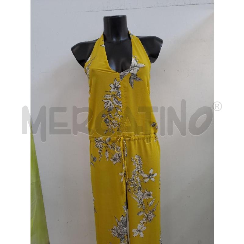 JUMPSUIT SADEY WITH LOVE GIALLO FIORI BIANCHI  | Mercatino dell'Usato Catanzaro 2