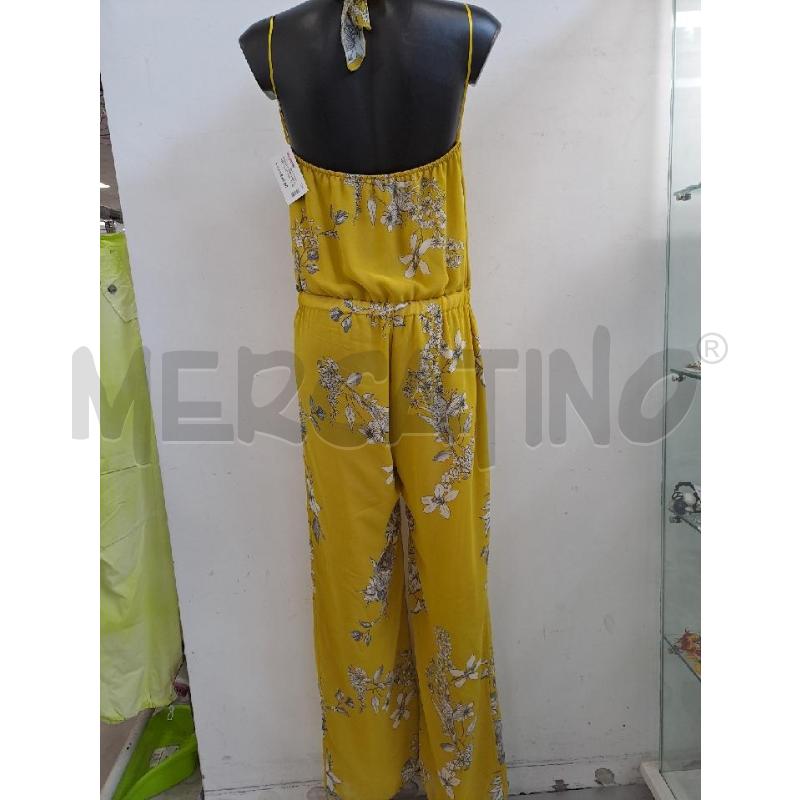 JUMPSUIT SADEY WITH LOVE GIALLO FIORI BIANCHI  | Mercatino dell'Usato Catanzaro 3