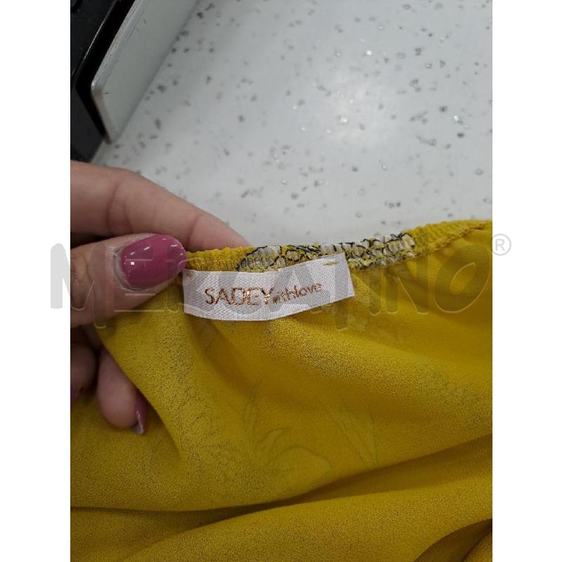 JUMPSUIT SADEY WITH LOVE GIALLO FIORI BIANCHI  | Mercatino dell'Usato Catanzaro 5