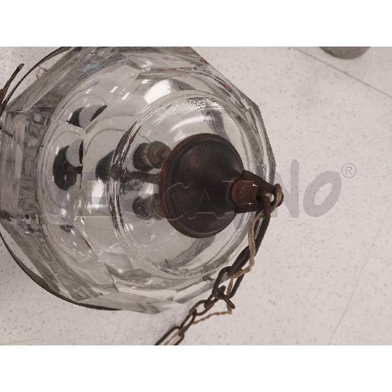 LAMPADARIO A SOSPENSIONE VINTAGE RAME OTTONE FASCIA 2 LUCI | Mercatino dell'Usato Catanzaro 4
