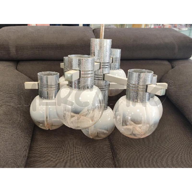 LAMPADARIO MEZZEGA 7 LUCI SPACE AGE DA RESTAURARE | Mercatino dell'Usato Catanzaro 1