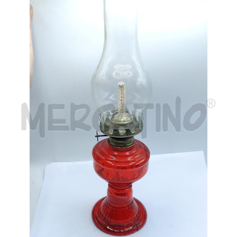 LAMPADA AD OLIO ROSSA BASE VETRO GOUDFISH | Mercatino dell'Usato Catanzaro 1