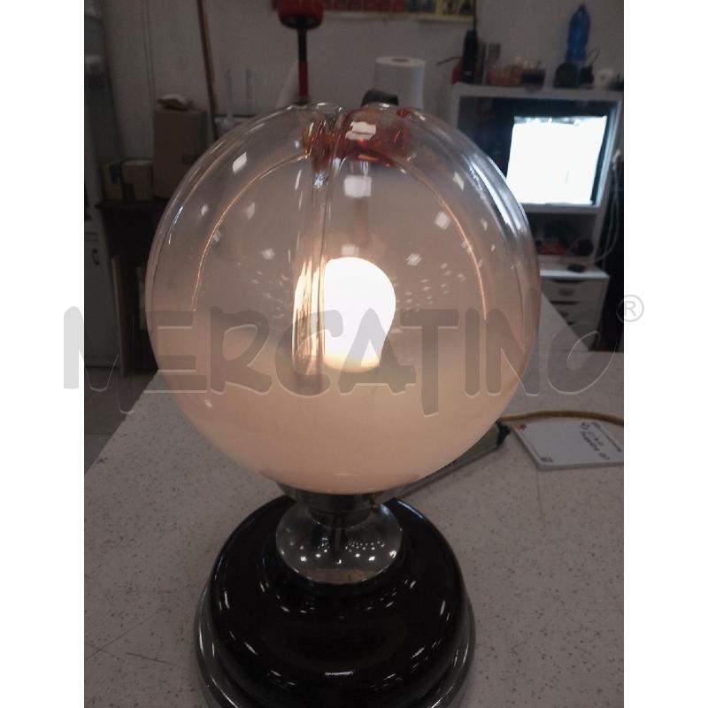 LAMPADA MURANO VINTAGE ABATJOUR BASE CROMATA MARRONE | Mercatino dell'Usato Catanzaro 4