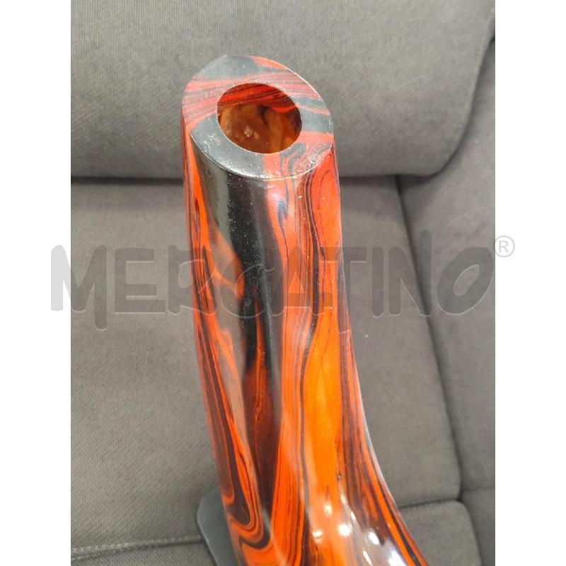 LAMPADA VETRORESINA ARANCIONE NERA SFUMATA | Mercatino dell'Usato Catanzaro 2