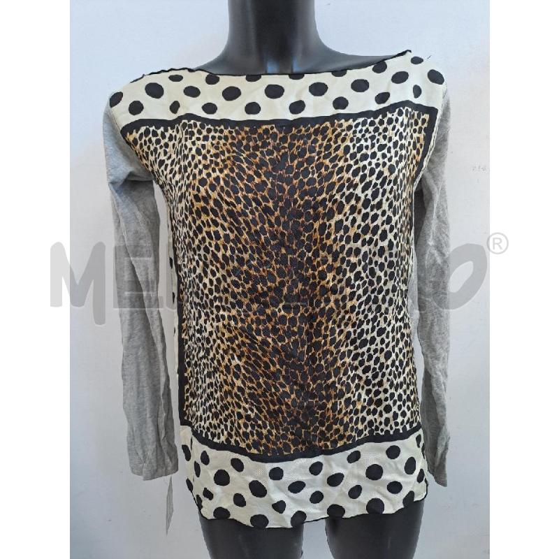 MAGLIA DONNA D&G MACULATO MANICHE GRIGIE  | Mercatino dell'Usato Catanzaro 2